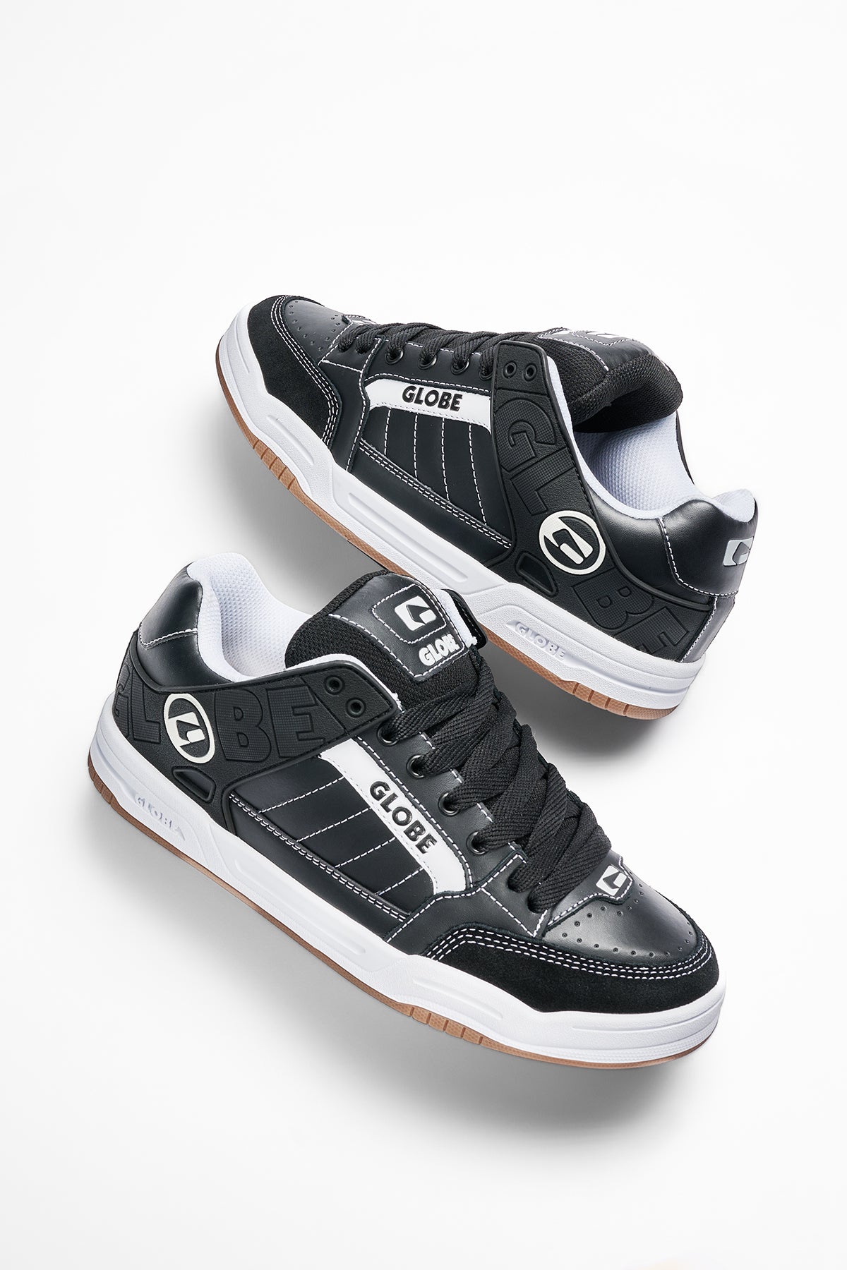 globe-tilt-black-white-stitch-skateschuh-tpr-kragen-s-trac-sohle image 4