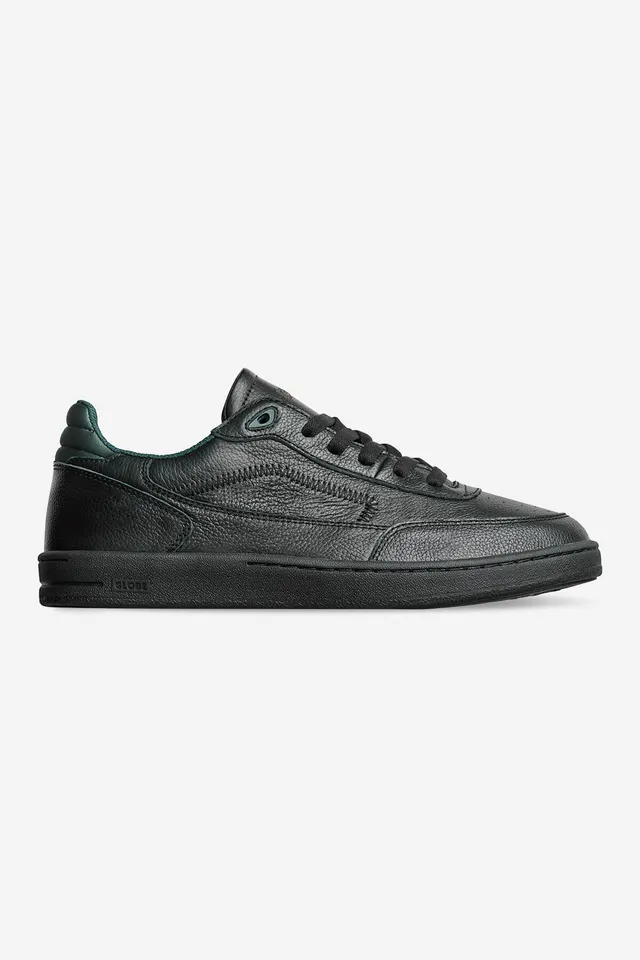 globe-holand-black-green-montano-skate-shoes-scratch-off-leather image 1