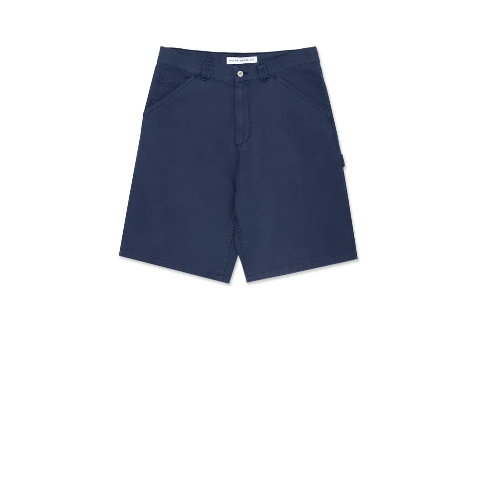 polar-skate-co-93-work-shorts-grey-blue-oversized-canvas-shorts image 1
