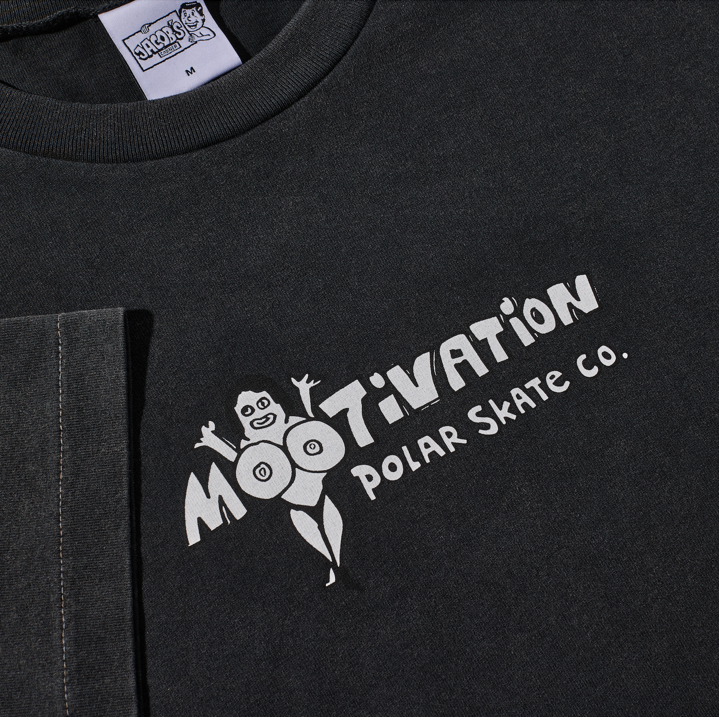 polar-skate-co-band-tee-mootivation-silver-black-190-gsm-regular-fit-t-shirt image 3