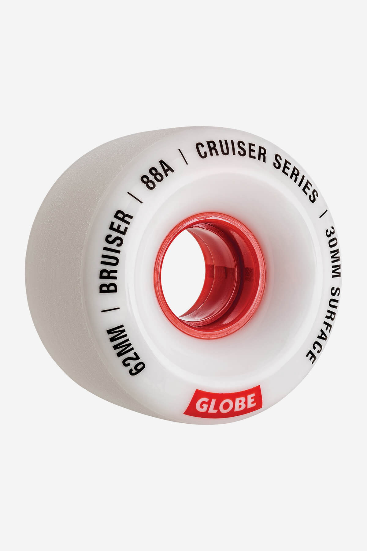 globe-bruiser-62mm-cruiser-rollen-white-red-88a-4er-pack image 1