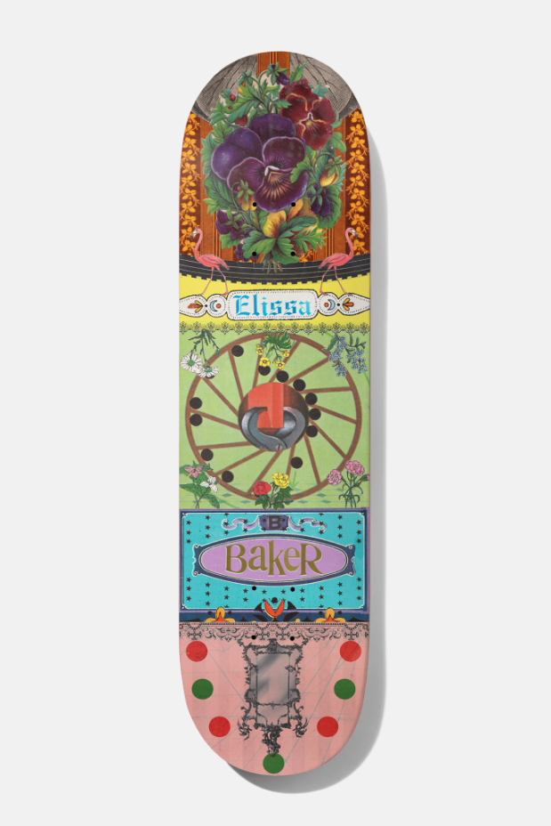 baker-skateboards-elissa-steamer-ephemera-pro-deck-8-25 image 1