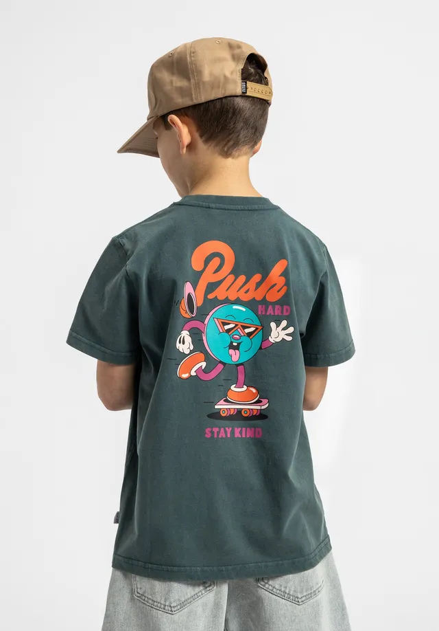 titus-x-yeye-weller-push-hard-kids-t-shirt-regular-fit-baumwolle-artwork-print image 1