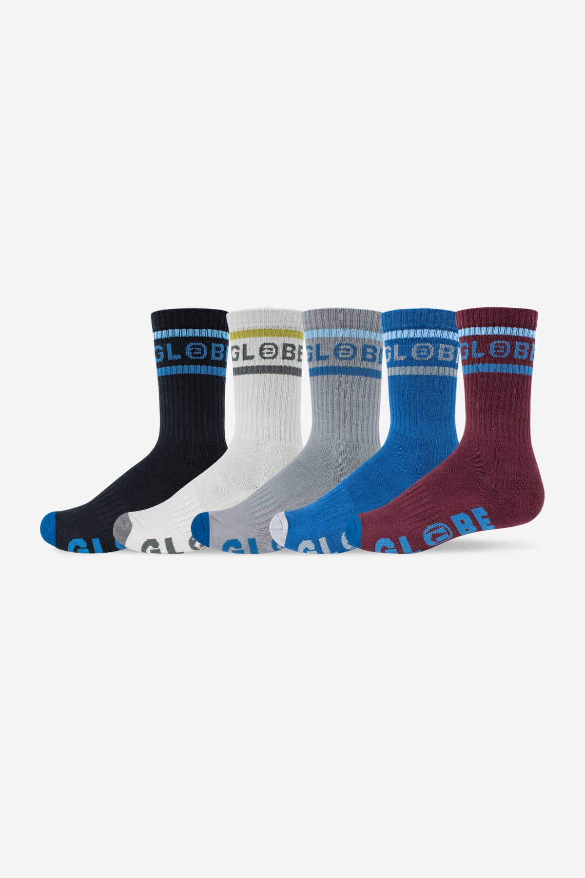 globe-tilt-hi-crew-sock-5er-pack-assorted image 1