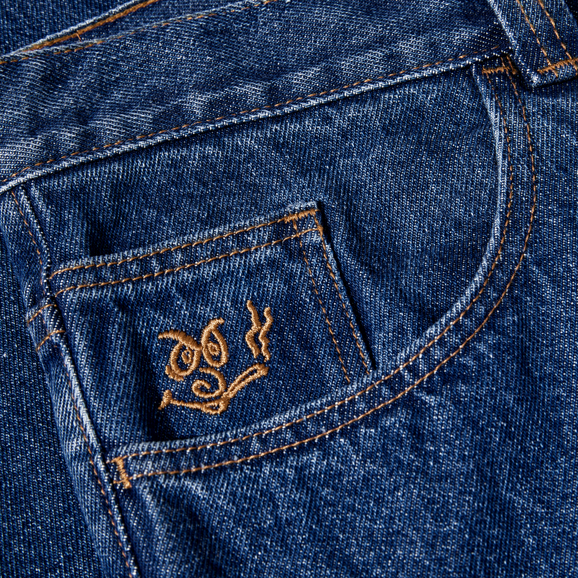 polar-skate-co-92-pants-dark-blue-denim-435-gsm-semi-baggy-fit image 4