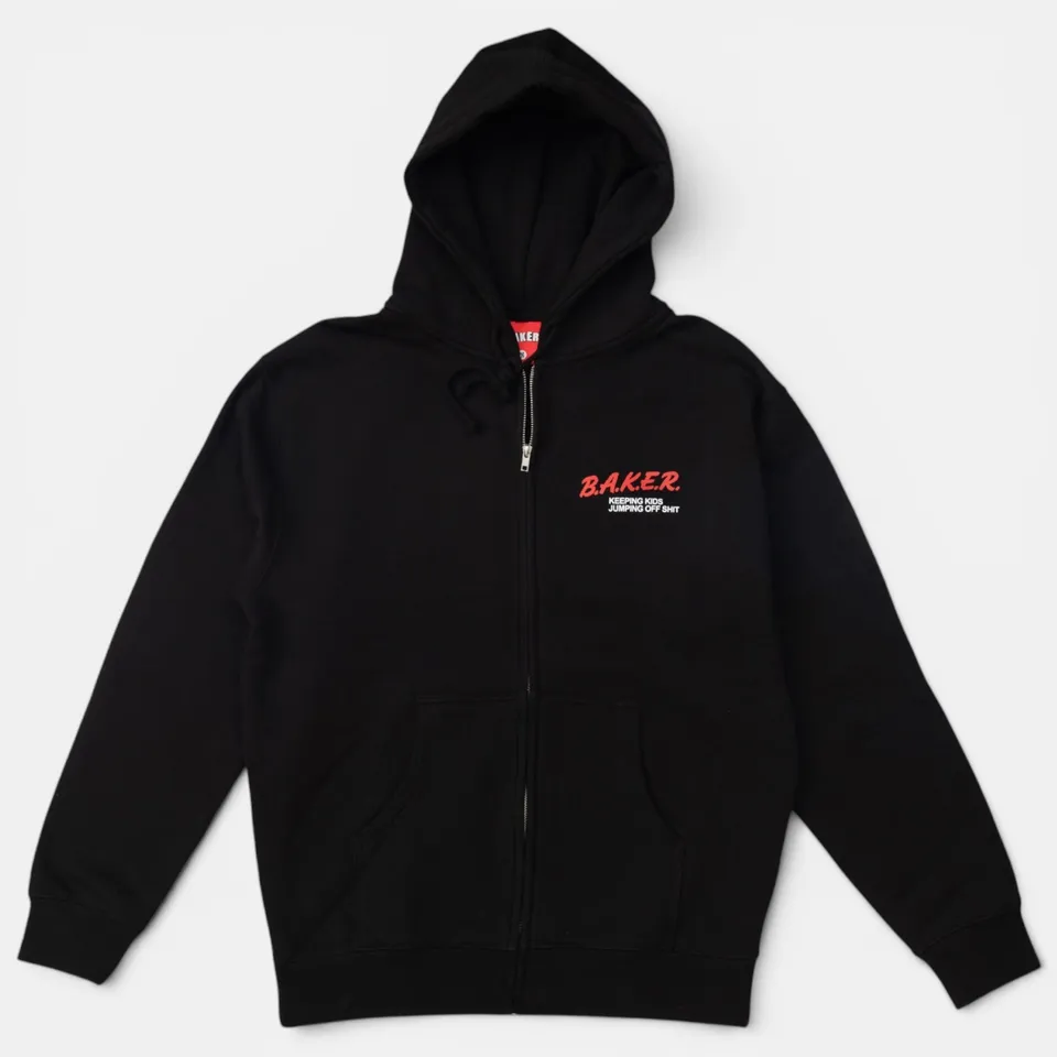 baker-skateboards-narc-zip-up-hoodie-10oz-kapuzenjacke-aus-70-baumwolle-30-polye image 1