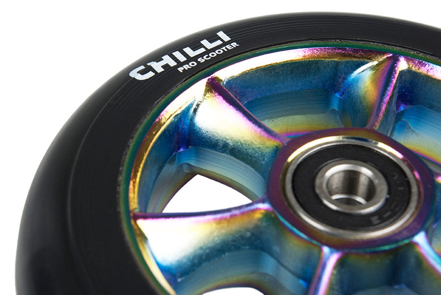 chilli-pro-scooter-wheel-rainbow-110mm-stunt-scooter-rolle-base image 2