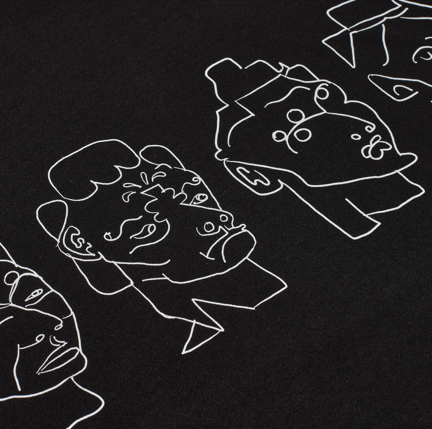 polar-skate-co-contrast-tee-8-heads-black-white image 4