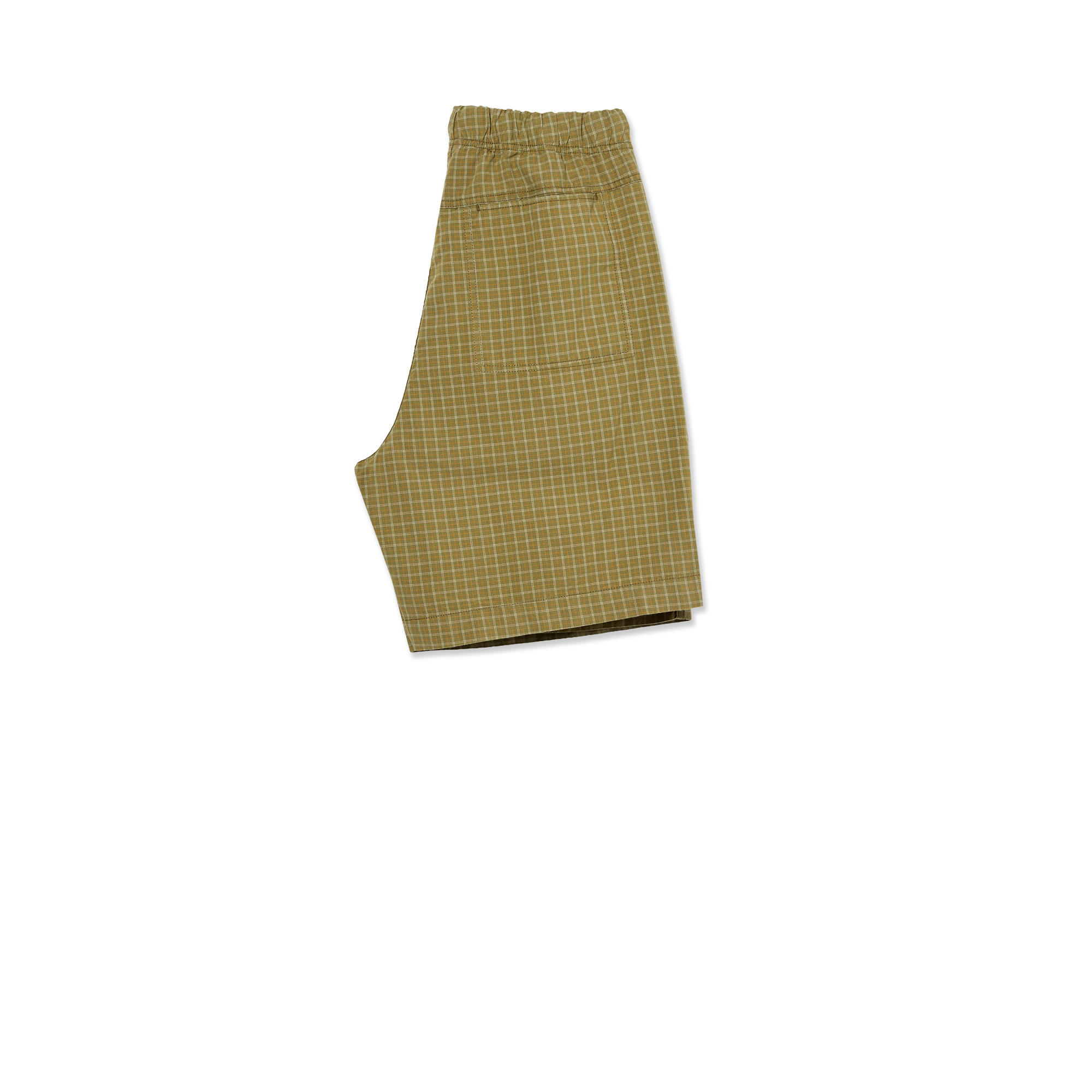 polar-skate-co-hike-shorts-cotton-olive-check image 3