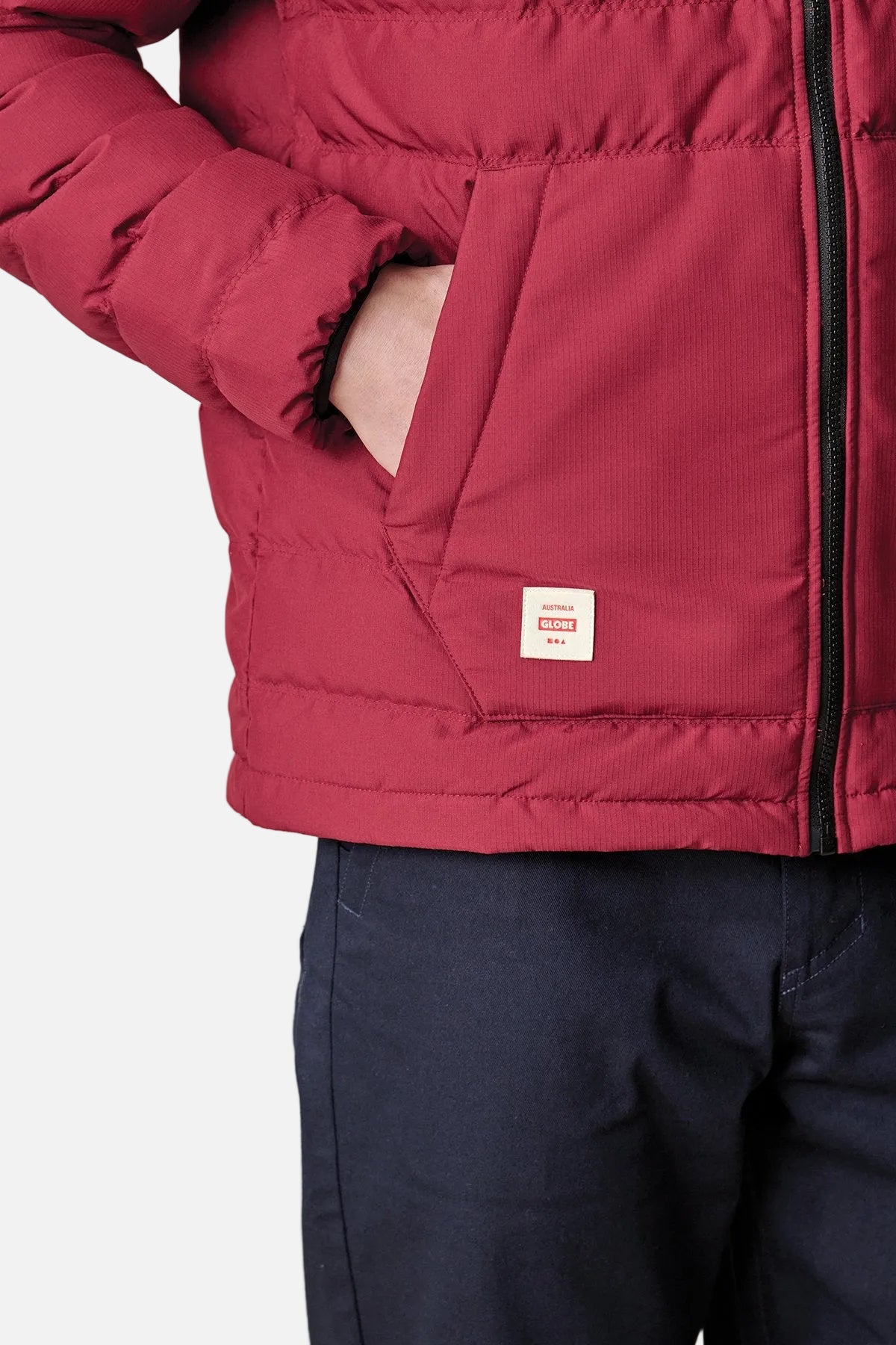 globe-prime-down-puffer-jacke-rhubarb image 4