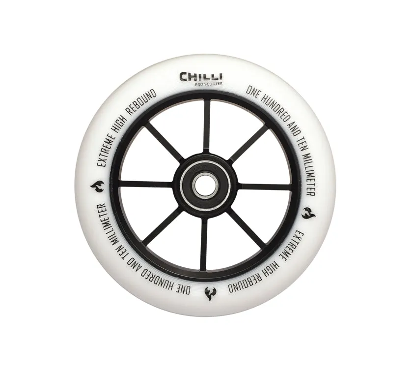 chilli-pro-scooter-wheel-white-110mm-base-stunt-scooter-rolle-1-st-ck image 1