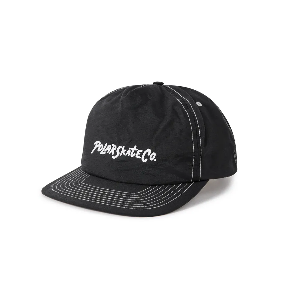 polar-skate-co-earl-cap-black-5-panel-cap-aus-nylon-tactel-semi-strukturiert-ver image 1