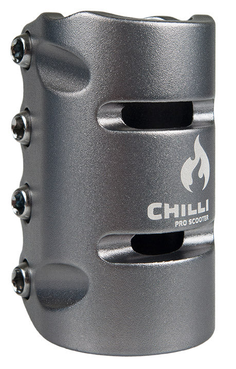 chilli-pro-scooter-clamp-scs-4-bolt-grey-stunt-scooter-klemme image 1