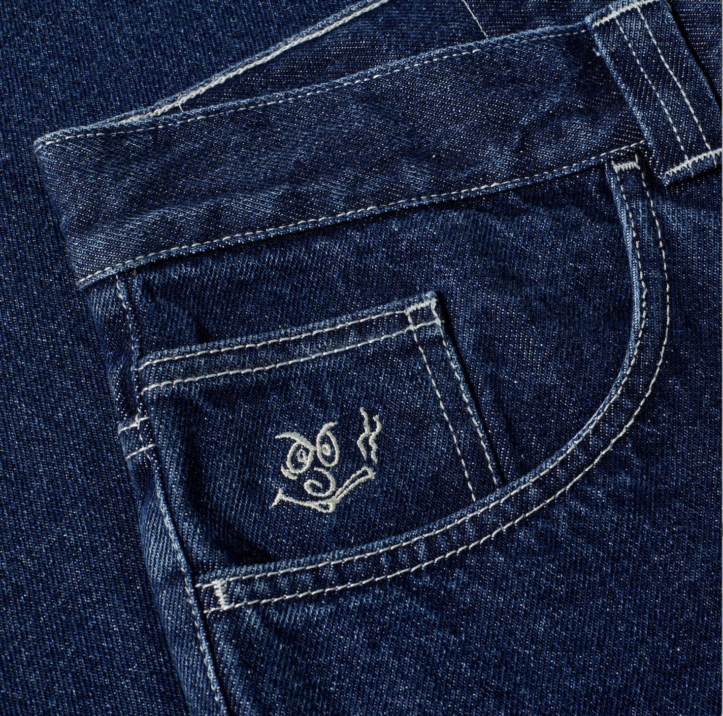 polar-skate-co-92-pants-dark-blue-w-white-stitching image 4