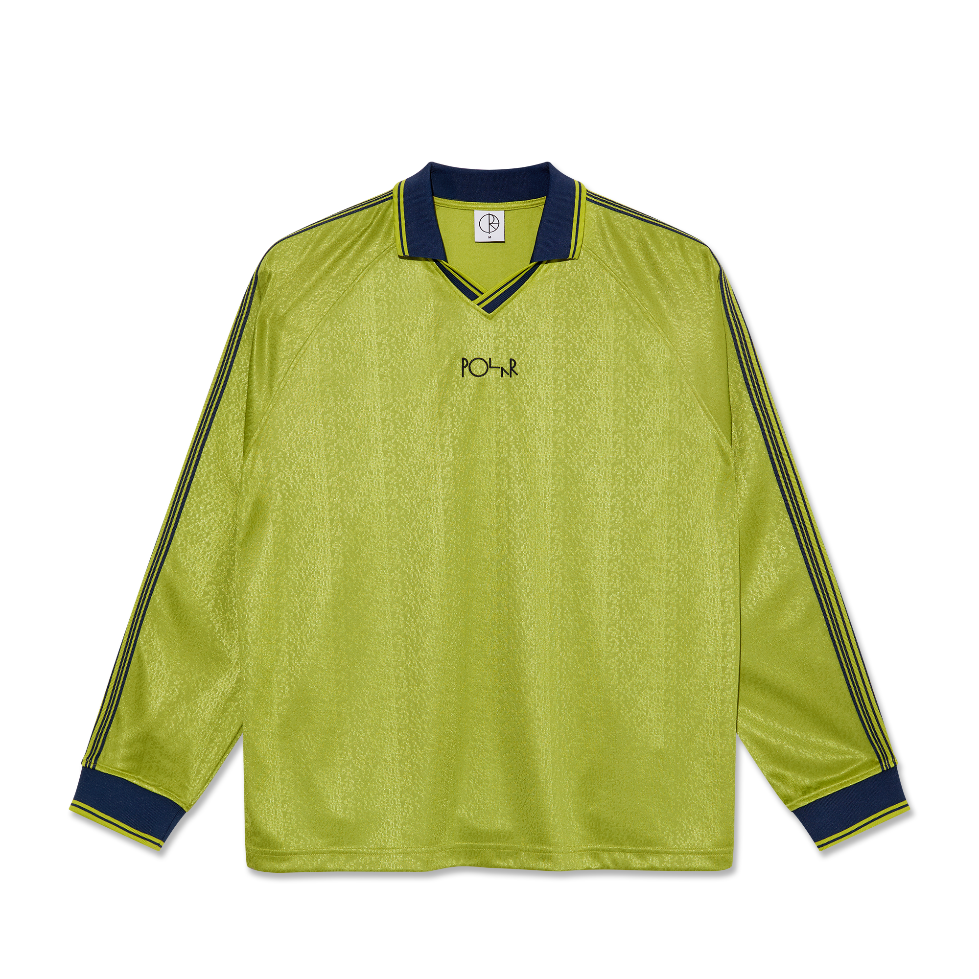 polar-skate-co-davie-ls-shirt-peridot-dark-blue-lang-rmeliges-jacquard-strickshi image 1