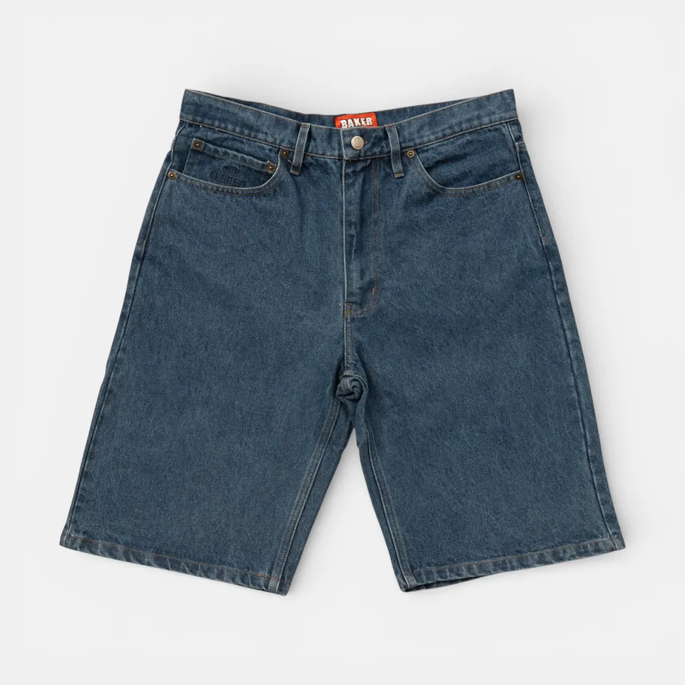baker-skateboards-warner-jean-shorts-blue-5-pocket-jeansshorts-aus-12oz-denim-mi image 1