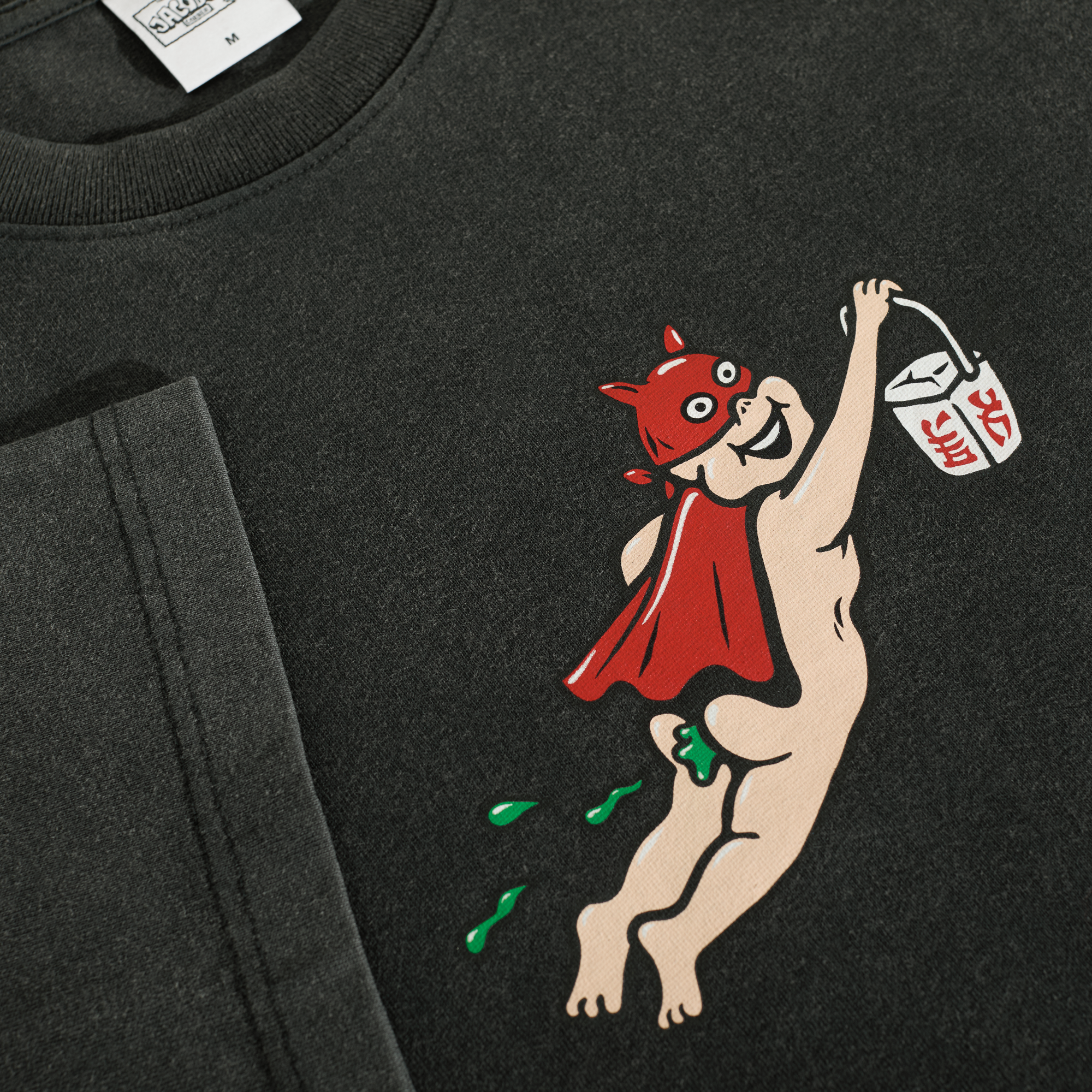 polar-skate-co-tee-take-away-silver-black-230-gsm-baumwolle-jacob-ovgren-artwork image 3