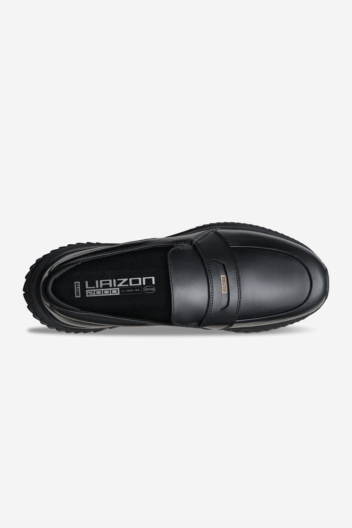 globe-liaizon-vibram-loafer-aus-vollnarbenleder-in-schwarz image 3
