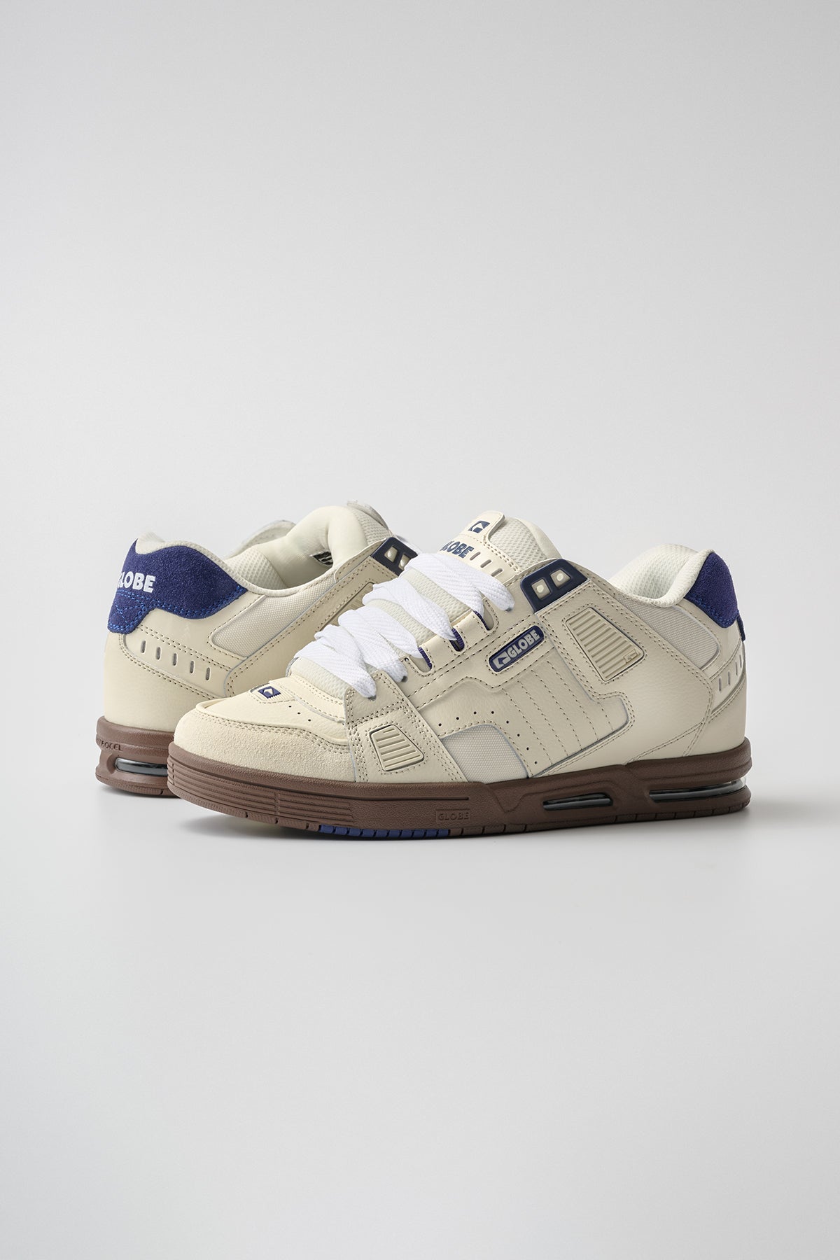 globe-sabre-skate-schuh-antique-white-blue-nitrocel-impact-control image 5