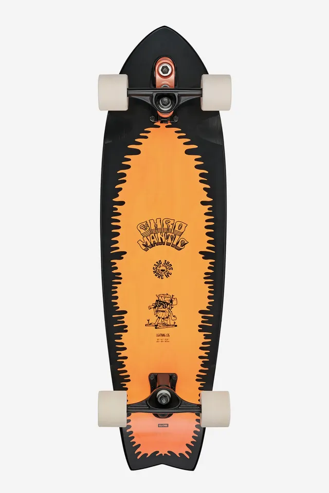 globe-chromantic-surf-skate-komplettboard-lightning-log image 1