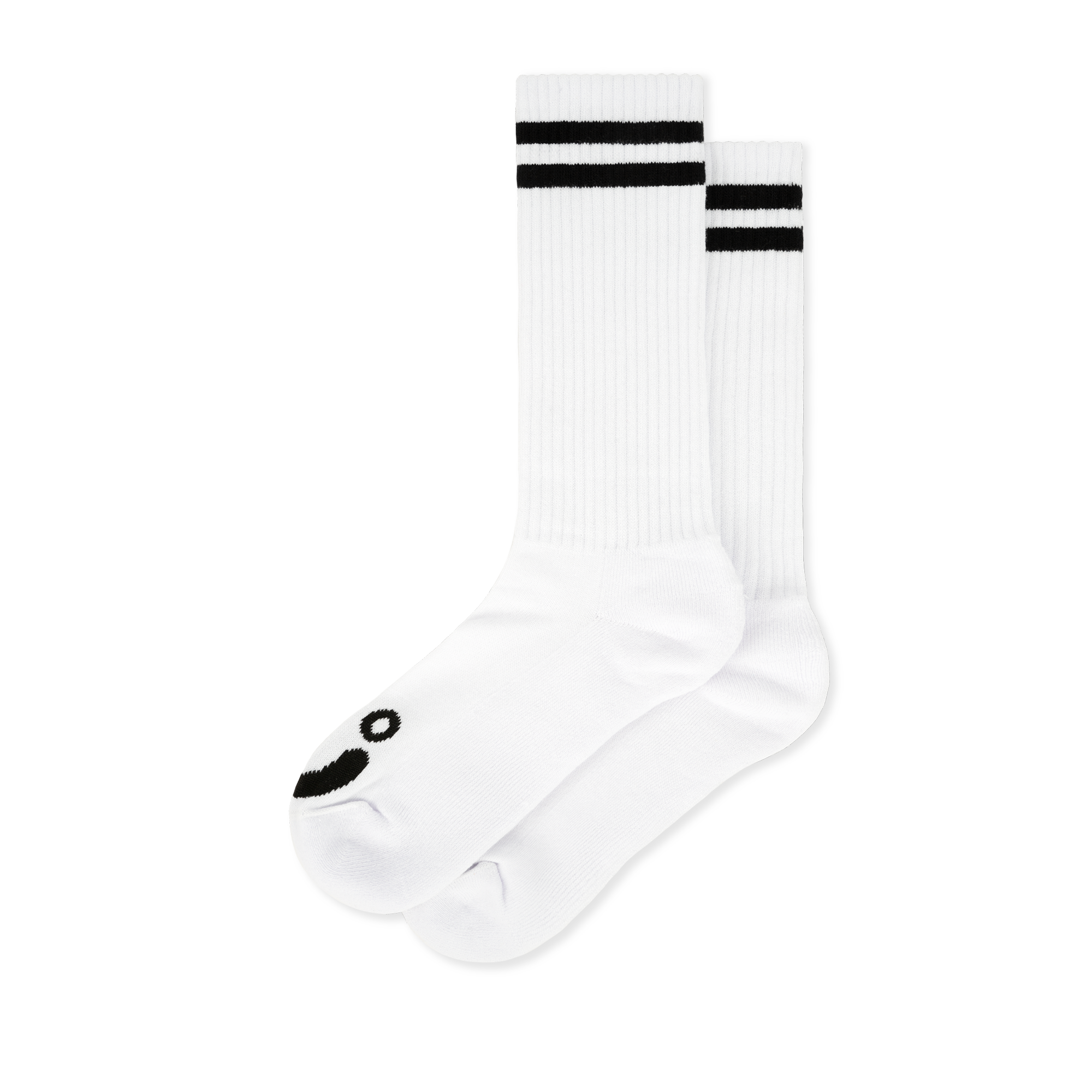 polar-skate-co-rib-socks-long-happy-sad-wei-schwarz image 1