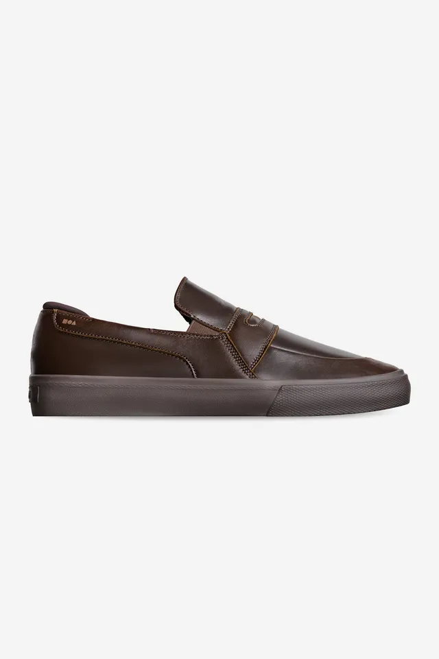 globe-liaizon-dark-brown-vulkanisierter-slip-on-skate-schuh-mit-shockbed image 1