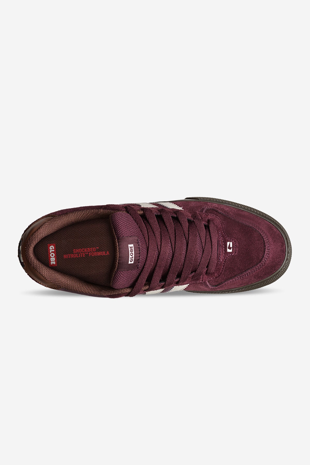 globe-encore-2-eggplant-dark-gum-vulkanisierter-skate-schuh-mit-herringbone-sohl image 2