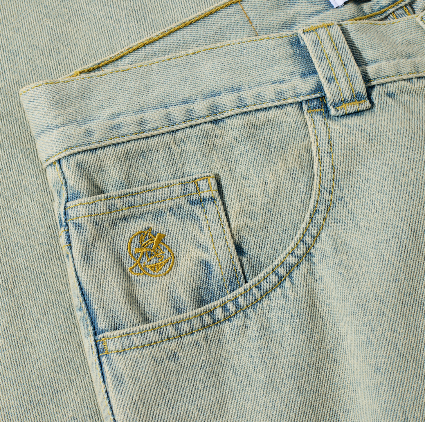 polar-skate-co-93-pants-dirty-light-blue-oversized-denim-hose-435-gsm-dropped-cr image 4