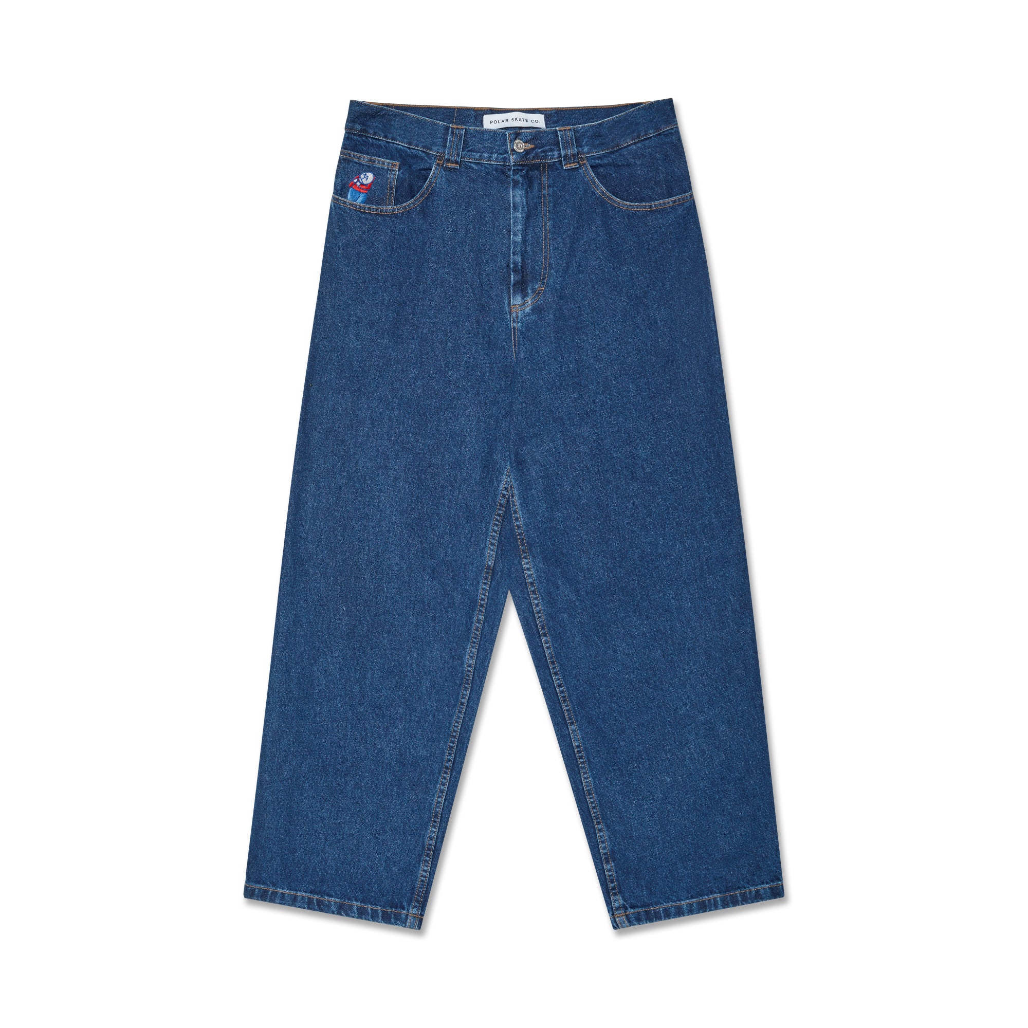 polar-skate-co-big-boy-pants-dark-blue-og-baggy-fit-jeans-aus-435-gsm-denim image 1