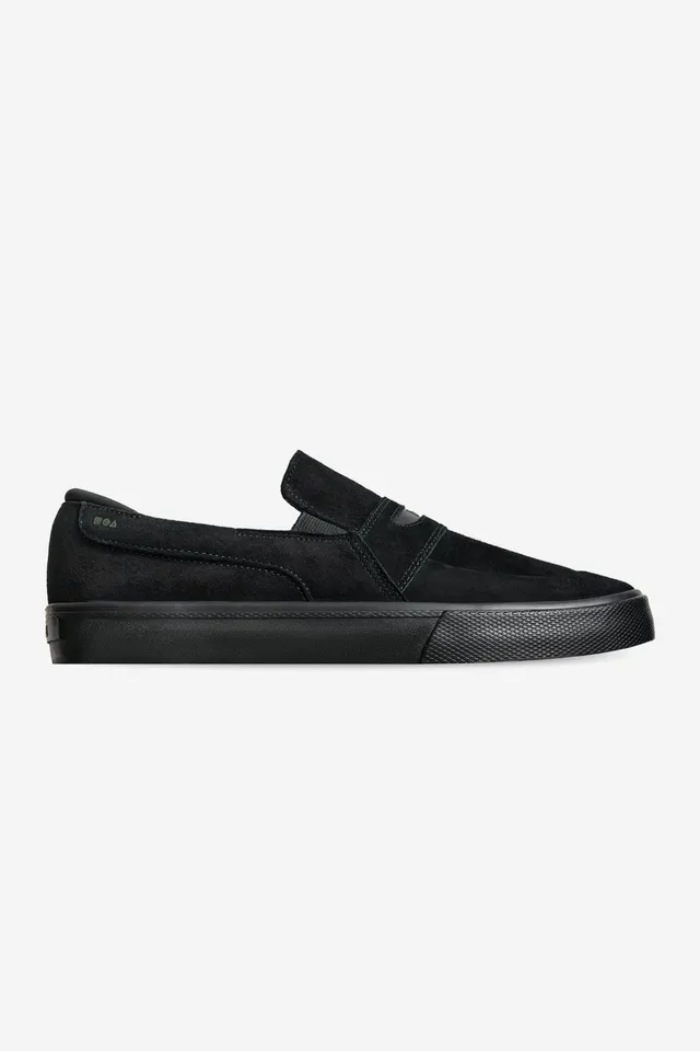 globe-liaizon-slip-on-skateschuh-black-suede-loafer-stil image 1