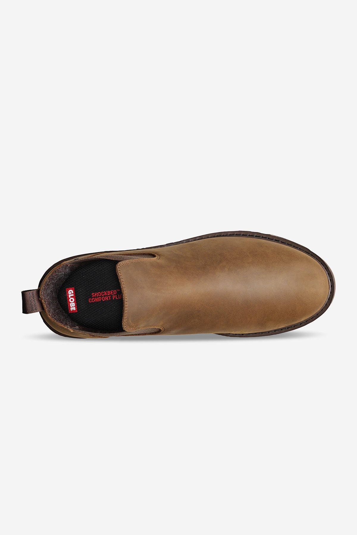 globe-dover-ii-vibram-brown-crazyhorse-chelsea-boot-style-vibram-fitter-sohle-or image 2