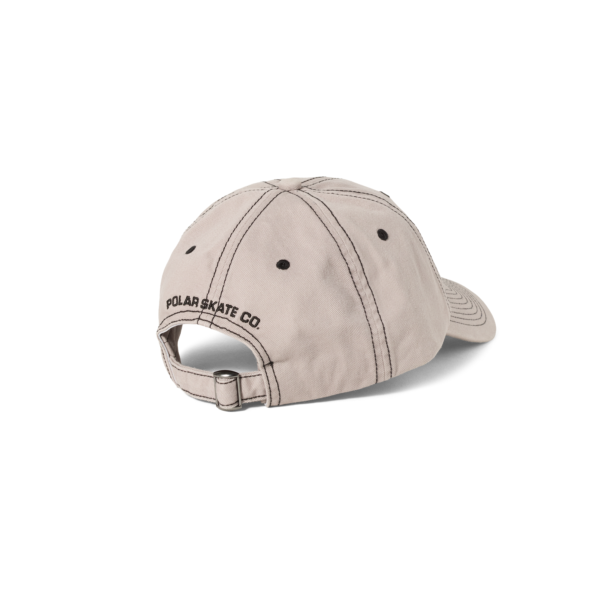 polar-skate-co-sai-cap-contrast-washed-grey-unstrukturiert-6-panel-dad-fit image 2