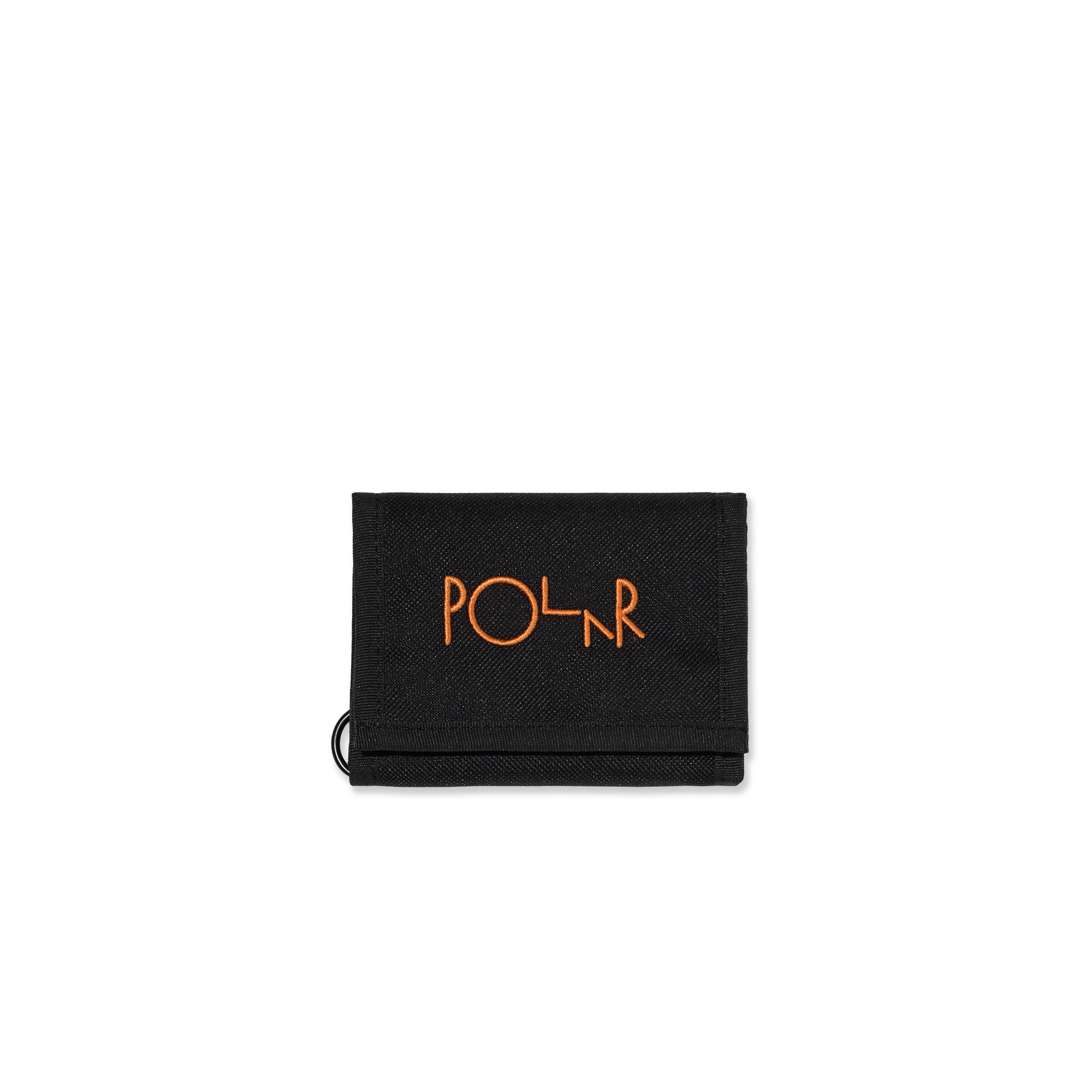 polar-skate-co-key-wallet-script-logo-black-orange-wasserabweisende-cordura-tasc image 1