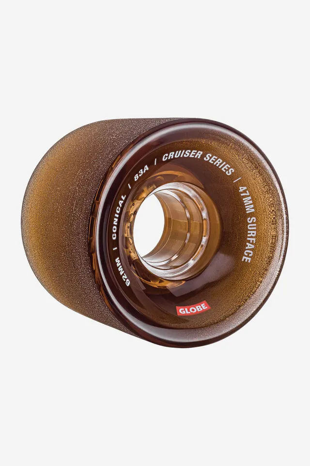 globe-conical-cruiser-wheel-62mm-clear-coffee-4er-pack image 1