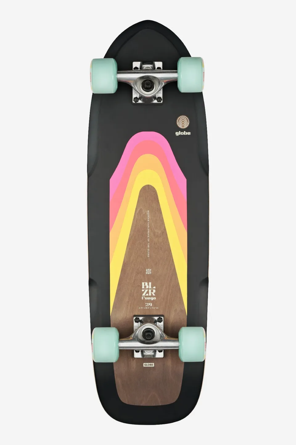 globe-blazer-fuego-29-cruiserboard-flare-bambus-resin-7-tensor-atg-61mm-dozer image 1