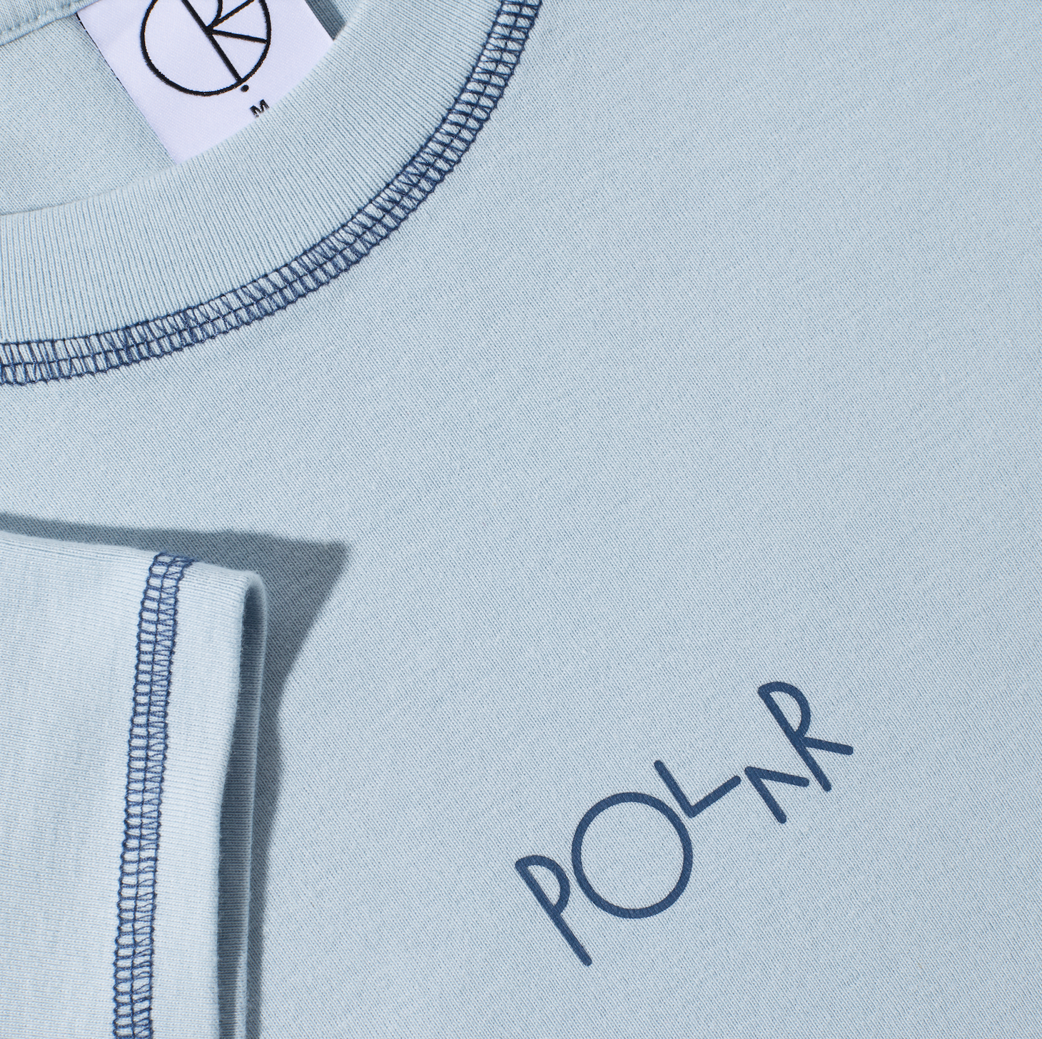 polar-skate-co-baby-tee-script-logo-light-blue-dark-blue-100-baumwolle-250-gsm-c image 3