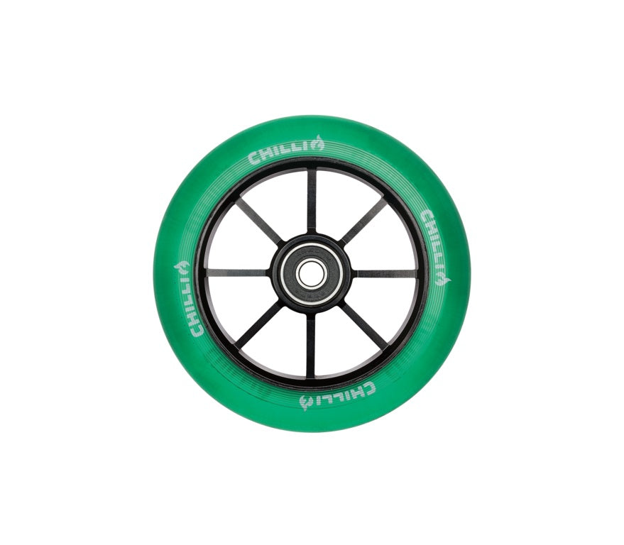 chilli-pro-scooter-wheel-green-110mm-base-s-stunt-scooter-rolle image 1