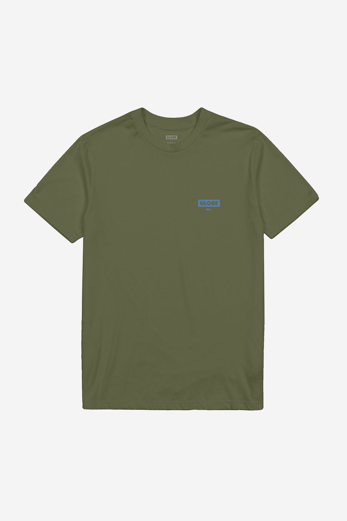 globe-living-low-velocity-tee-olive-170-g-m-bio-baumwolle-t-shirt image 1