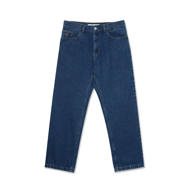 polar-skate-co-89-pants-dark-blue-435-gsm-denim-high-waist-straight-leg image 1