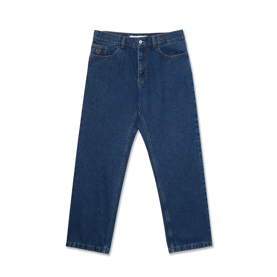 polar-skate-co-89-pants-dark-blue-435-gsm-denim-high-waist-straight-leg image 1