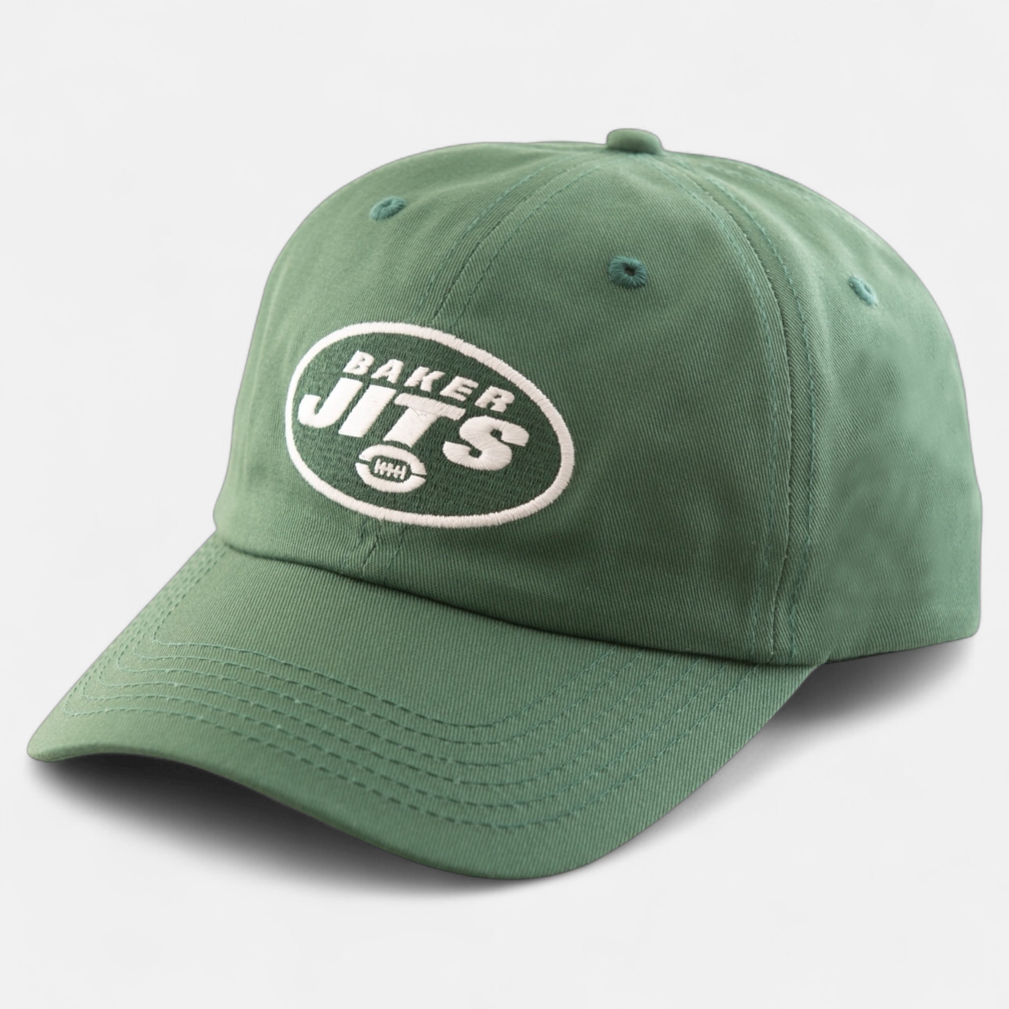 baker-skateboards-jits-snapback-cap-6-panel-100-baumwolle-frontstickerei-gr-n image 1