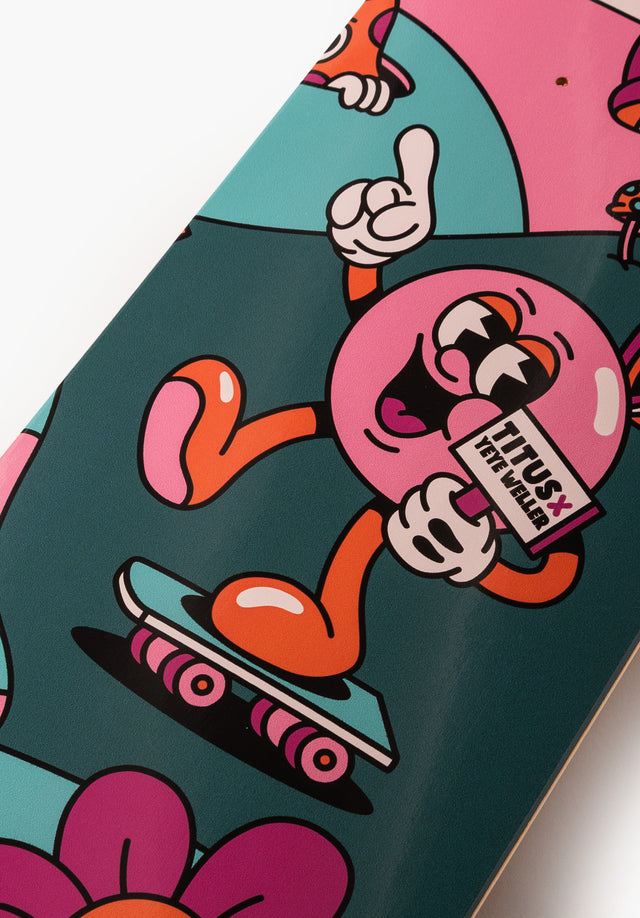 titus-x-yeye-weller-artist-series-skateboard-deck-7-ply-maple-popsicle image 5