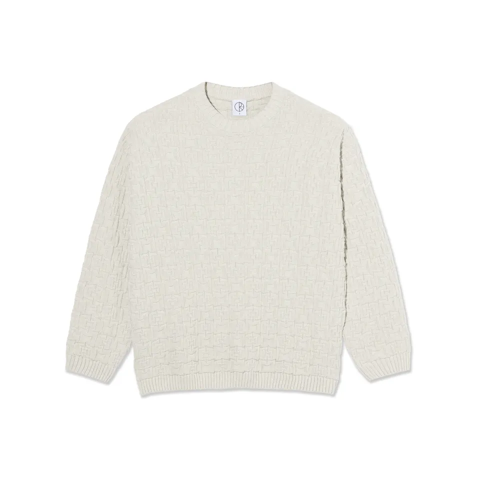 polar-skate-co-alex-sweater-ivory-grey-melange image 1