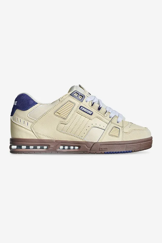 globe-sabre-skate-schuh-antique-white-blue-nitrocel-impact-control image 1