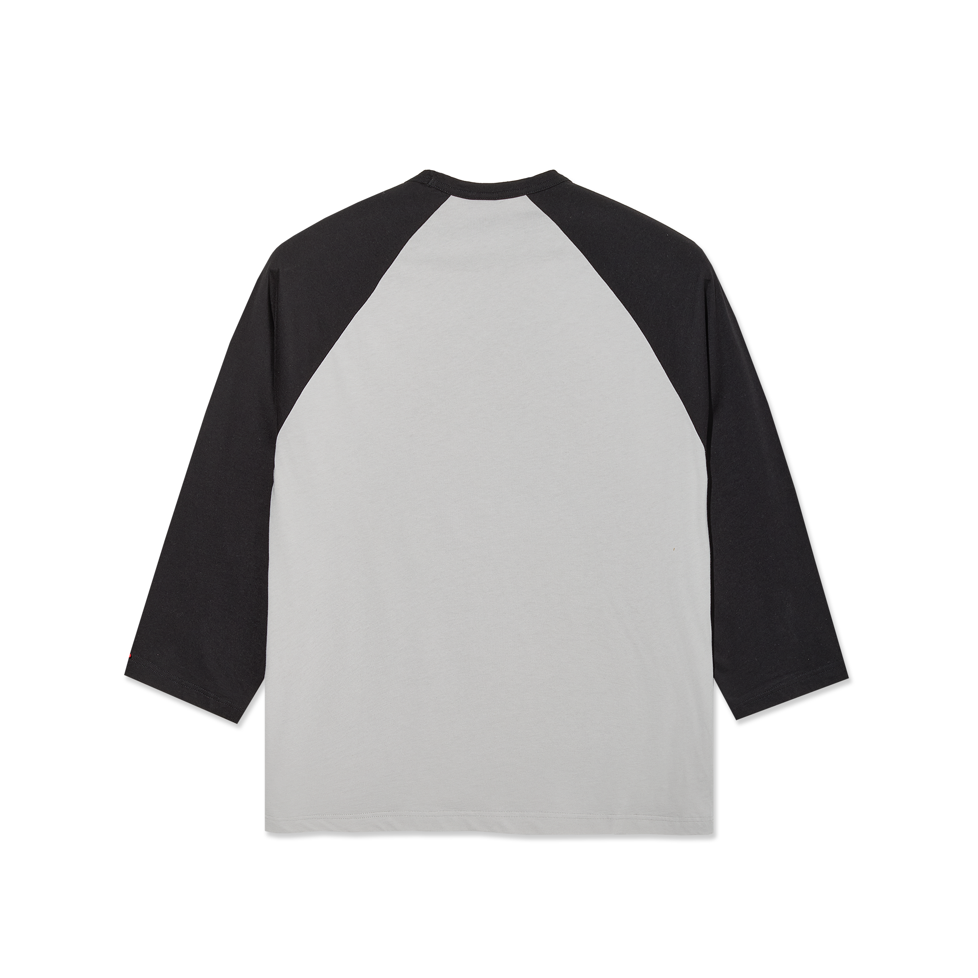 polar-skate-co-3-4-sleeve-tee-black-silver-160-gsm-raglan-shirt-mit-stroke-logo image 2