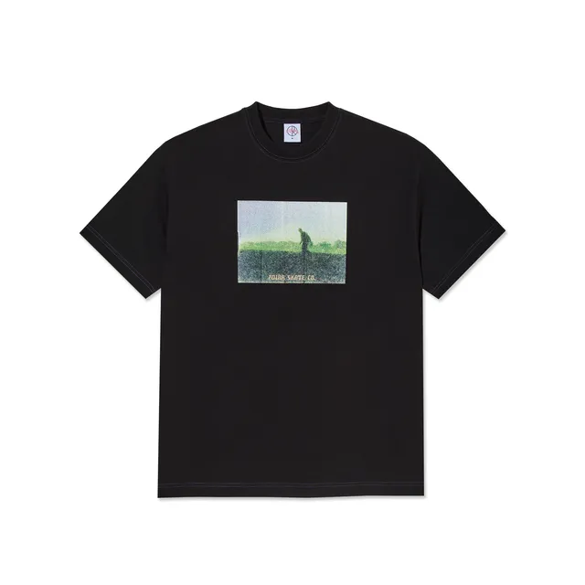 polar-skate-co-contrast-tee-beach-walk-black-purple-230-gsm-t-shirt-mit-siebdruc image 1