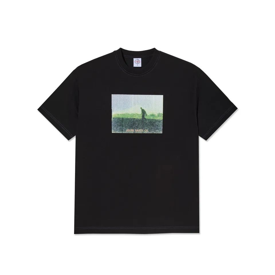 polar-skate-co-contrast-tee-beach-walk-black-purple-230-gsm-t-shirt-mit-siebdruc image 1