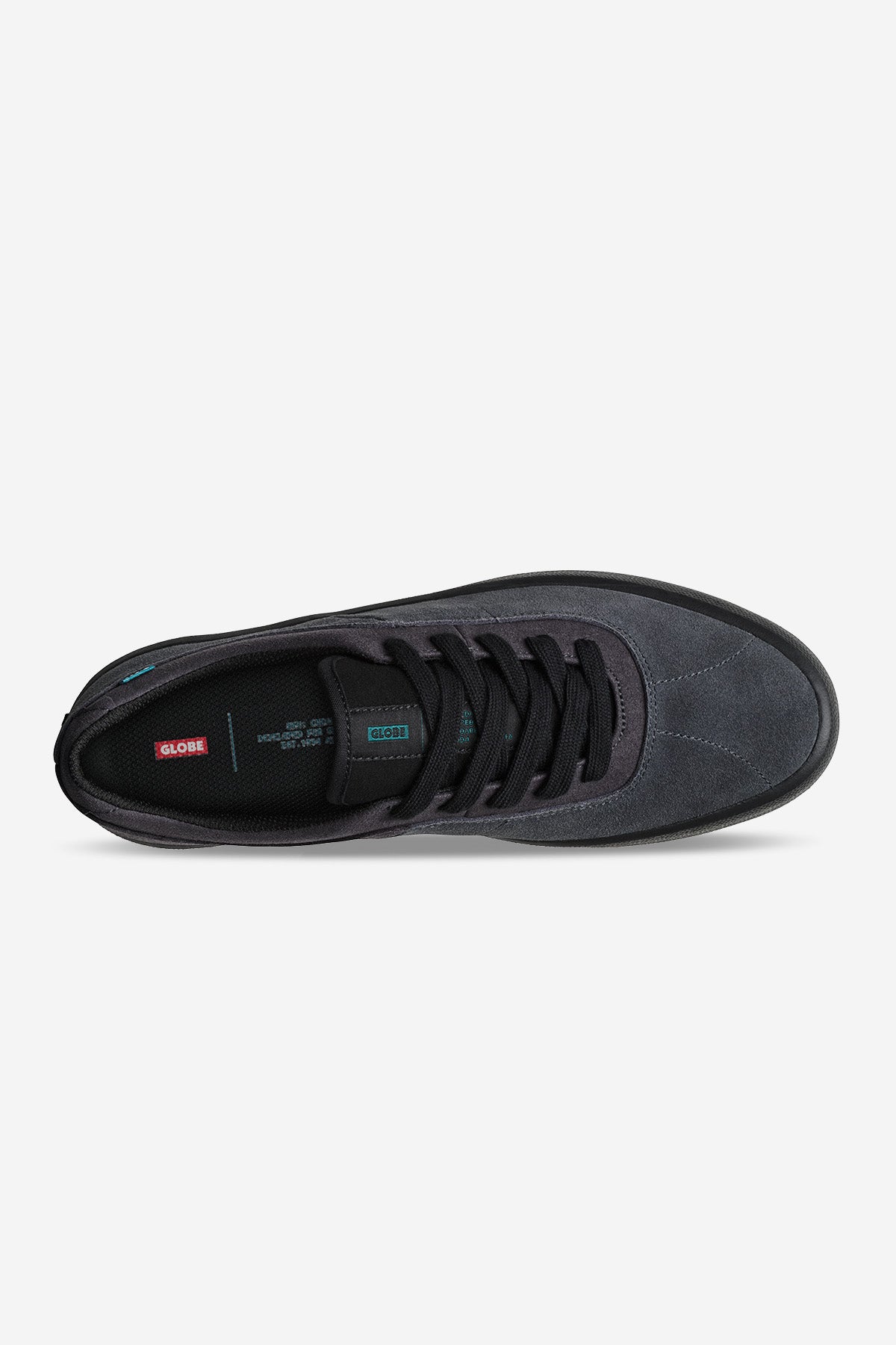 globe-melbek-grey-black-skate-schuh-mit-wildleder-und-abriebfester-sohle image 3