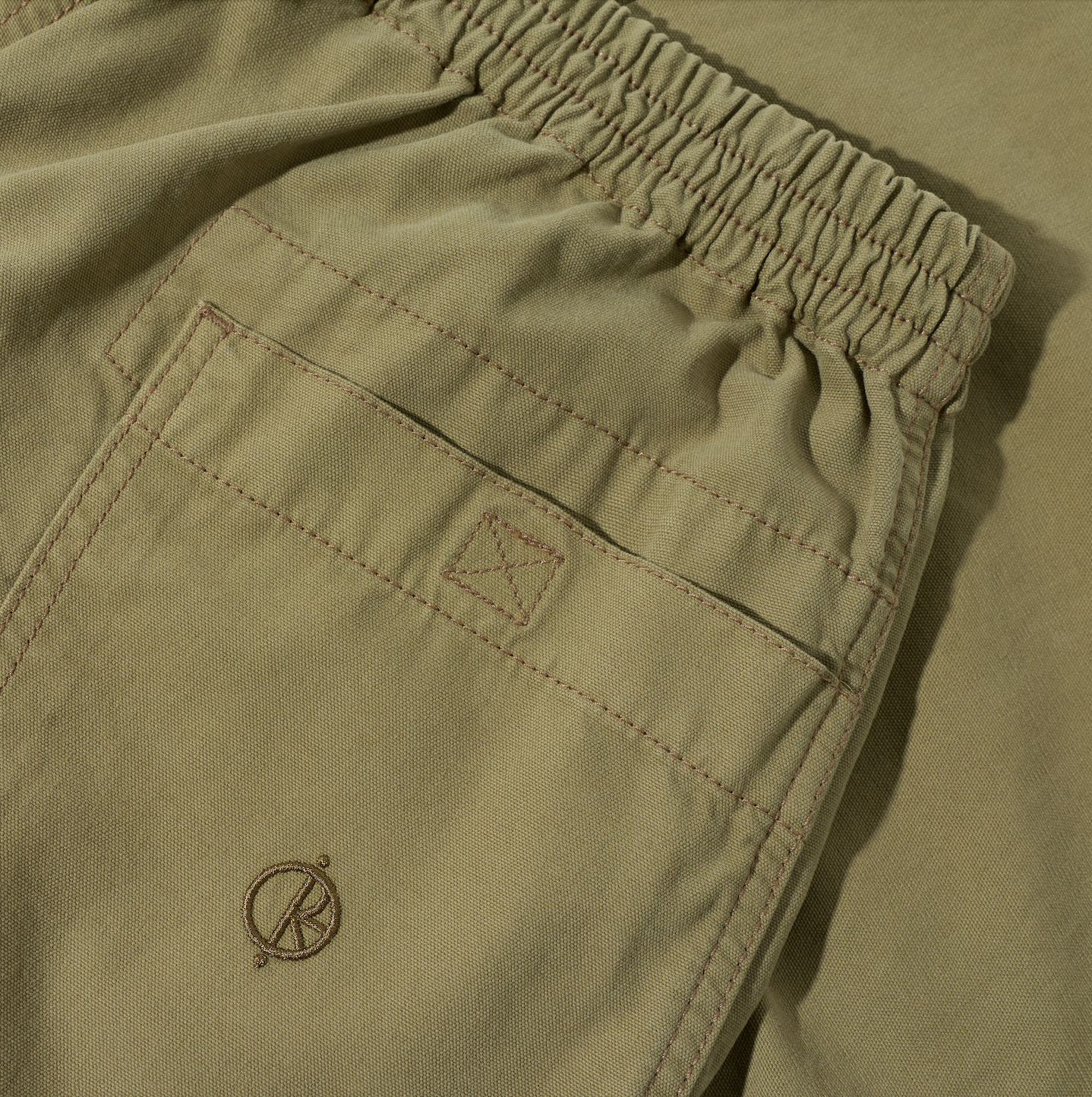polar-skate-co-kata-pants-khaki-green-240-gsm-canvas-freedom-fit image 4