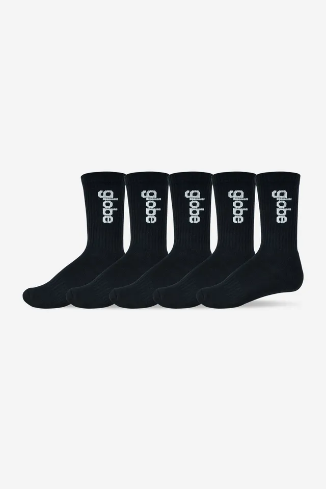globe-o-g-vert-logo-hi-sock-5er-pack-crew-socken-in-schwarz image 1